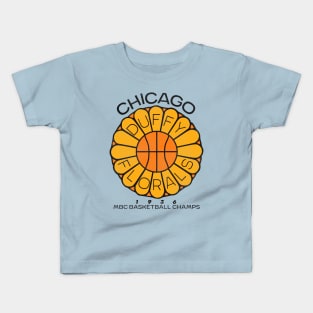 Defunct Chicago Duffy Florals Basketball Team Kids T-Shirt